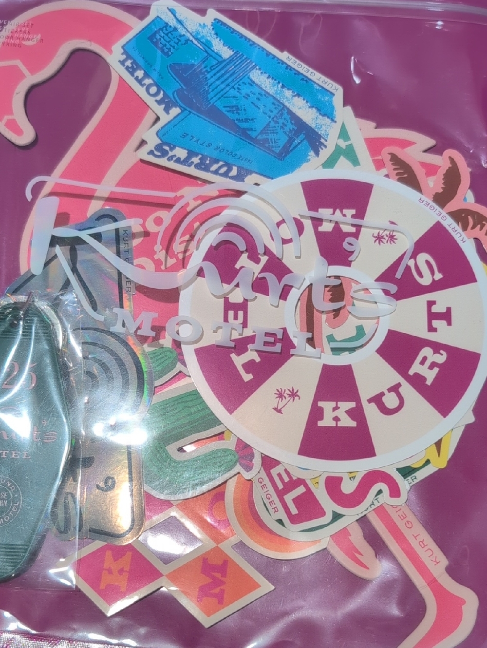 Kurt Geiger Hotel Multi Sticker & Keychain Pack - Picture 4 of 6
